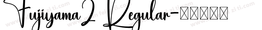 Fujiyama2 Regular字体转换